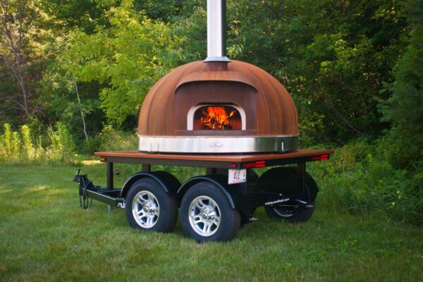 Corten Dome 120 Oven, Short Trailer